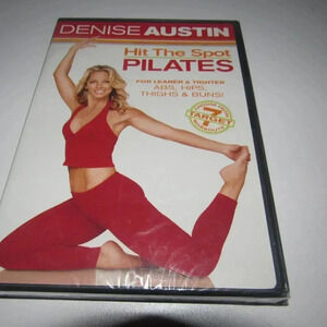 DENISE AUSTIN Hit the Spot Pilates DVD (Tighten ABS, Hips Thighs Buns)~SEALED!